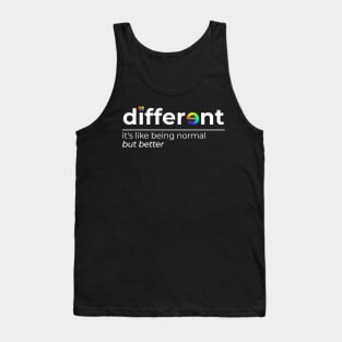 Different - Be Different Shirt for Autism Awareness Month Tank Top